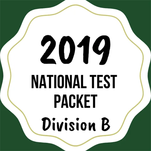 Test Packet 2019 Division B