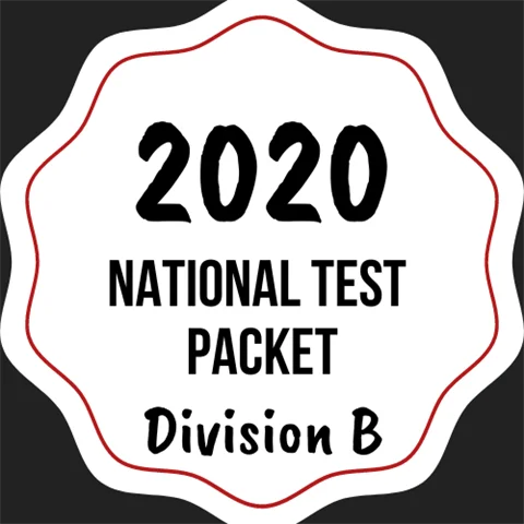 Test Packet 2020 Division B